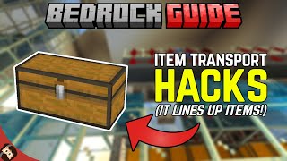 Item Transportation Tricks  Minecraft Bedrock Guide S3 EP39 [upl. by Voe984]