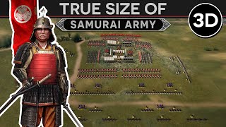 True Size of a Samurai Army c 1600 3D DOCUMENTARY [upl. by Nawad]