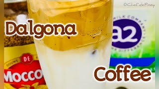 How To Make DALGONA Coffee Using Moccona Medium Roast Coffee And a2 Milk [upl. by Ertnod]