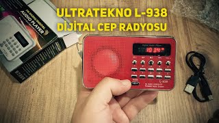 Ultratekno L938 Dijital Ekranlı Şarjlı Taşınabilir Radyo Cep Radyosu radyo fyp foryou [upl. by Elset825]