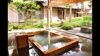 Japanese Outdoor Bath Sound half an hour  Relaxing Sounds of hot spring [upl. by Edlin]