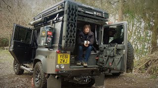 Overnight Camping amp Cooking in a 4x4 Conversion [upl. by Frayda]