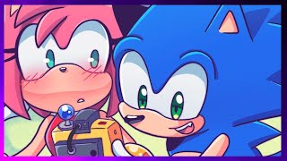 Sonic Makes Amy Blush  Sonic Frontiers SonAmy Comic Dub [upl. by Adnesor]