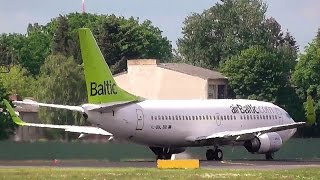 Rare  Air Baltic Boeing 73733V quotWingletsquot YLBBL BT 212 takeoff at Berlin Tegel airport [upl. by Nnaitsirk]