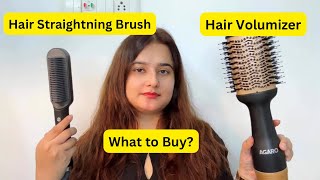 Hair Straightening Brush or Hair Volumizer  what to Buy  SWATI BHAMBRA [upl. by Hammock396]