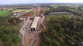 HS2 Route  Burton Green to Balsall Common  October 2023 [upl. by Ayamahs]