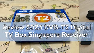 Review 2023 DVBT2 Digital TV Box Singapore Receiver [upl. by Arytal]