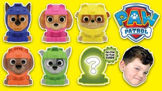 NEW PAW PATROL MOVIE MASHEMS Squishy Surprise Capsules Toys Unboxing [upl. by Aremmat]