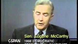 Eugene McCarthy Robert Kennedy Debate 1968 ElectionWallDotOrg [upl. by Rebmak995]