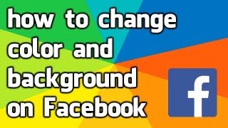 how to change the color and background on your Facebook [upl. by Aurlie577]