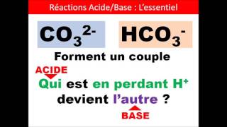 Réaction acide base  lessentiel [upl. by Zaob]