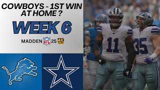 Detroit Lions Vs Dallas Cowboys  Week 6  Madden 25  4K [upl. by Buff]