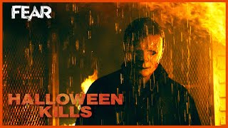 Halloween Kills 2021  Michael Myers vs Firefighters Scene 110  Movieclips [upl. by Mushro769]