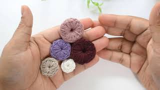 🧶Aprende a tejer botones a crochet y personalizar tus prendas🧶Learn to crochet buttons [upl. by Roee]