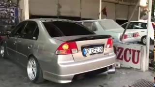 HONDA VTEC 2 CFZ WAREX EGZOZ KESİCİ SHOW LASTİK YAKMA [upl. by Airret245]