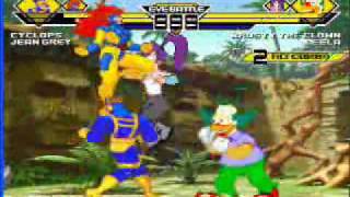 KXs Mugen 5 CyclopsJean Grey vs Krusty the ClownLeela [upl. by Greenes]