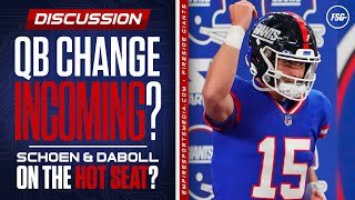 Giants Quarterback Change Incoming  Schoen amp Daboll on the Hot Seat [upl. by Thorsten]