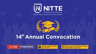 Fourteenth Annual Convocation  Nitte DU [upl. by Larkins280]