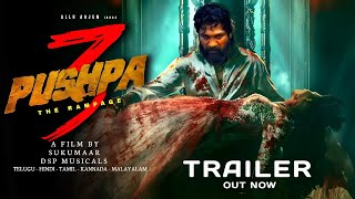 PUSHPA 3 THE RAMPAGE  ALLU ARJUN INTRO FIRST LOOK TEASERPUSHPA 3 OFFICIAL TRAILERALLU ARJUNDSP [upl. by Braasch]