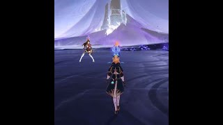 Genshin Spirit of The Fallen Dawnstar duo JeanAmberNo Damage Taken Build at end [upl. by Anertal]