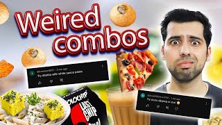 Trying Weirdest Food Combos Suggested By Subscribers 🥵🤯 [upl. by Ermin639]