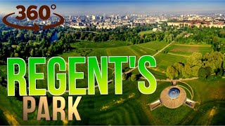 Regents Park in 360 Degrees  London Evening Walk [upl. by Johna363]