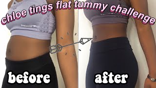 i tried CHLOE TINGS 28 day FLAT TUMMY WORKOUT results  Rhianan Arthur [upl. by Dav]