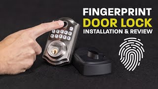 Fingerprint Door Lock Installation amp Review [upl. by Gnilrac861]