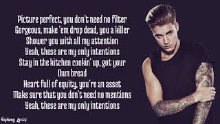 Justin Bieber  Intentions ft Quavo Lyrics [upl. by Ashti]