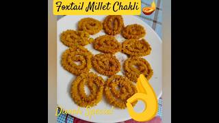 Foxtail Millet Chakli diwalispecial milletrecipes healthy diwalifood [upl. by Wilden489]