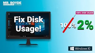 How to Fix 100 Disk Usage in Windows 10 [upl. by Meelak]