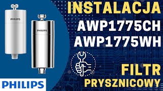 🛠 Filtr prysznicowy PHILIPS AWP1775 Montaż wymiary instalacja wskazówki [upl. by Bueschel912]