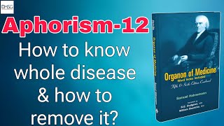 Aphorism12How to know disease amphow to remove it Organon of medicine homoeopathy studies [upl. by Pattin]