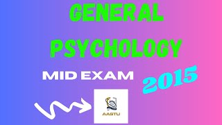 General Psychology midexam  Freshman mid exam [upl. by Ennaylil822]