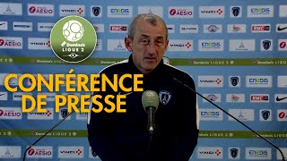 Conférence de presse Paris FC  AJ Auxerre  20   201920 [upl. by Mannes]