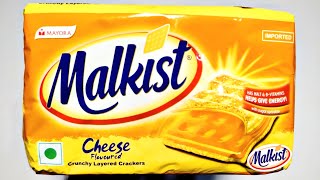 Malkist Cheese🧀 Crackers 138g  IngredientsRecipe Taste Price  Malkist Cheese🧀 Crackers Eating🤤😋 [upl. by Pena]