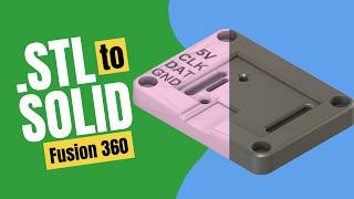 Modify an STL file — Fusion 360 Tutorial [upl. by Jansson160]