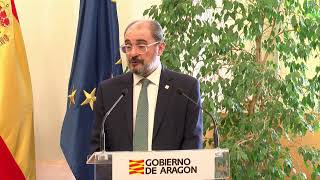 Reunión de trabajo del Gobierno de Aragón y el Ministerio de Transportes Movilidad y Agenda Urbana [upl. by Oicelem]