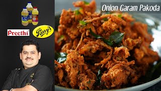 Venkatesh Bhat makes Onion Pakoda  onion garam pakoda recipe in Tamil [upl. by Sadirah]