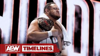 Samoa Joe ROHs RECORDSETTING World Television Champion  AEW Timelines [upl. by Ressler]