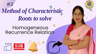 2 Solve Homogeneous Recurrence Relation  Method of characteristic roots in Discrete Mathematics [upl. by Kinghorn]