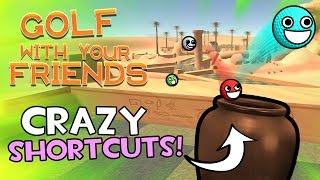 POT JUMP SHORTCUT Golf With Your Friends Funny Moments [upl. by Annovad]