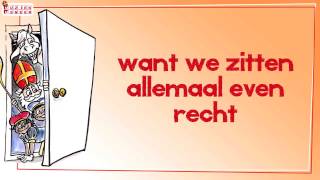 Sinterklaasliedjes  Sinterklaasje kom maar binnen met je knecht  Karaoke  MuziekMeneer [upl. by Ahsikahs]