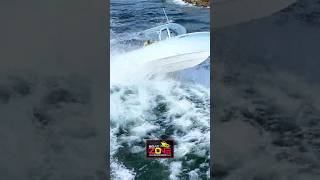 Boat Smacked by Huge Wave at Boca Inlet boatzone shorts [upl. by Aicatsan63]