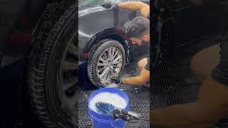 Satisfying Car Wheel Cleaning  ASMR Detailing Magic 🪄✨🔊 ASMR cardetailing satisfying shorts [upl. by Rafaelle573]