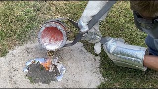 Massive Aluminum Anthill Casting 15 [upl. by Ilah]