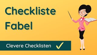 Checkliste ✅ Fabel schreiben Prüfe deine Fabel [upl. by Anitsihc]