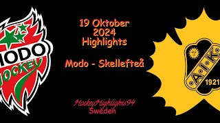 MODO VS SKELLEFTEÅ  19 OKTOBER 2024  SHL  HIGHLIGHTS [upl. by Philipines]