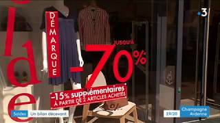 A Troyes les clients profitent des dernières bonnes affaires avant la fin des soldes [upl. by Georgiana77]