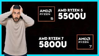 AMD Ryzen 5 5500U vs AMD Ryzen 7 5800U Comparison [upl. by Johnathan474]